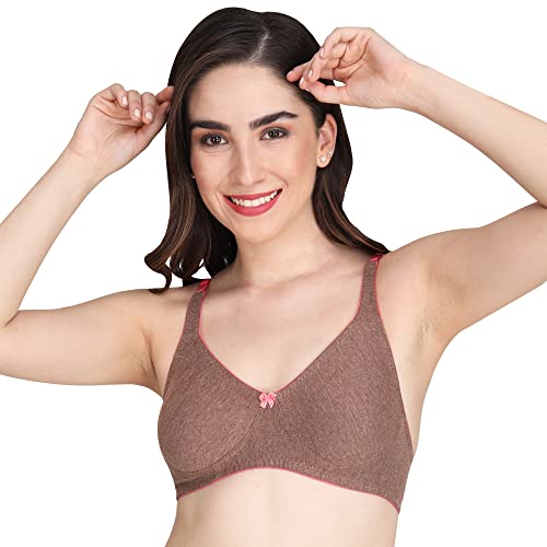 Image of Women Melange Fabric Everyday Non Padded Bra for Women