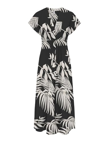 Onlnova Life vista Mollie Long Dress AOP Abito XL donna lungo nero