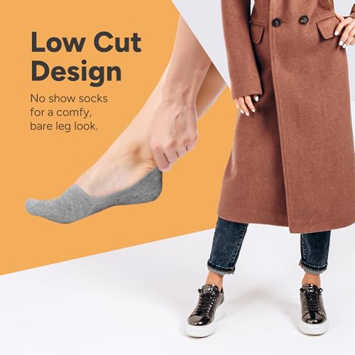 Image of Eedor No Show Socks Women - Low Cut Ankle, Non Slip