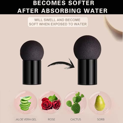 Mushroom Head Air Cushion, CC Cream Foundation, BB Cream, Líquida Fundación, Moisturising Concealer, Impermeable Cobertura Completa, Larga Duración, Hidratante Permeable, Control de Aceite-Natural - imagen 3