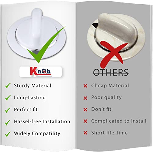 Knob WE1M654 White Dryer Timer Control Knob thumb #2