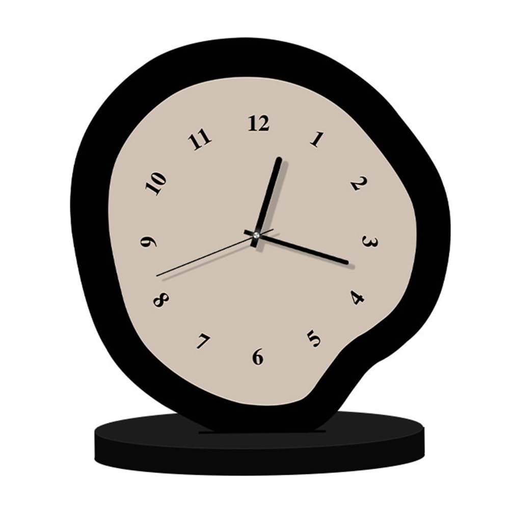 CTRLZS Personalized Clock Desktop Clock Battery Operated Living Room Decorations Clocks
