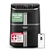 COSORI Turbo Tower Pro Smart Airfryer, 10,8L Keramikbeschichtung Heißluftfritteuse, DualBlaze-Technologie und WLAN-Steuerung, Silbergrau, Grau Silber