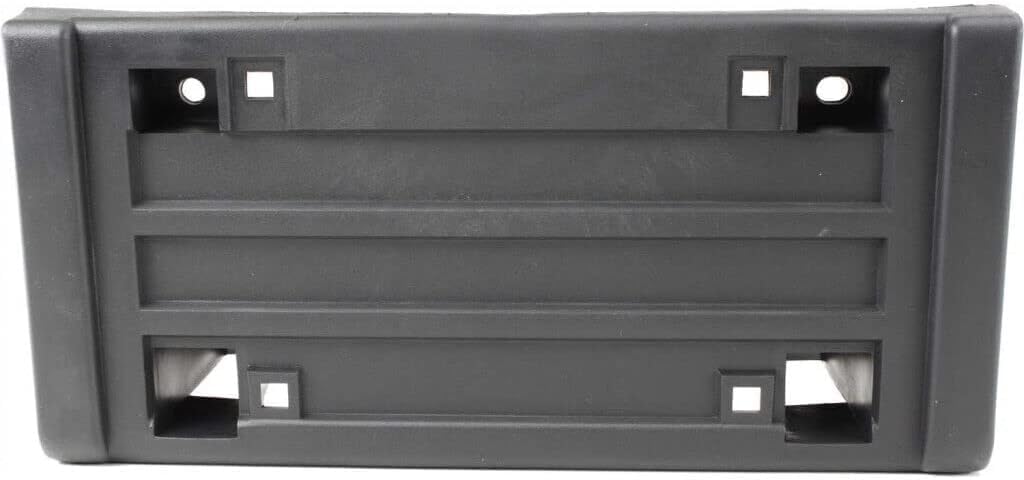 DAT AUTO Front Bumper Cover License Plate Frame Tag Mounting Bracket Holder Replacement for 1988-1999 GMC/Chevy Suburban 1992-1994 Blazer 1995-2000 Tahoe Black Textured Plastic GM1068101 15990674