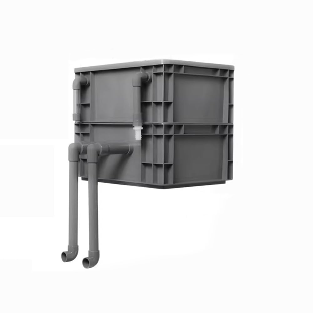 YNIYUJKL Filter Box,Aquarium Filter, Silent Water Circulation Filter Box For Fish Tanks And Ponds, External Filter System For Effective Water Filtration,Grey-40x30x34cm