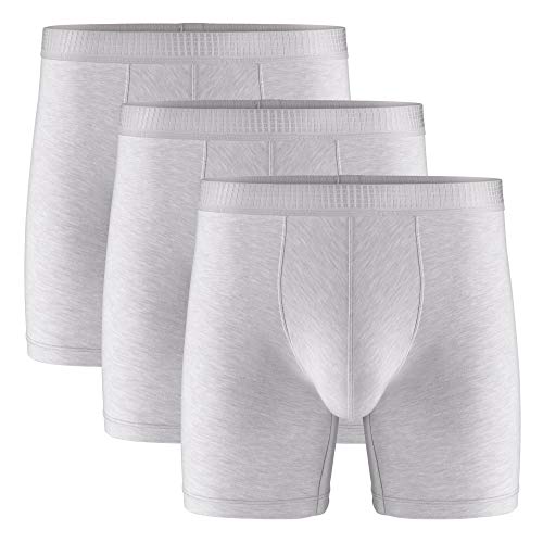 Separatec Men's 3 Pack Micro Modal Separate Pouches Comfort Fit Boxer Briefs