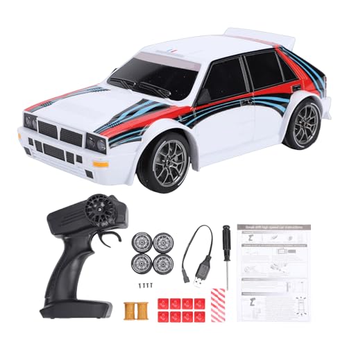 CHEOTIME RC Drift Car, 1:24 Scale 20KM/H 4W D Remote Control Cars with LED Lights, 2.4GHz High Speed, Extra Drifting Tires,Racing Sport Toy Gift Boys Girls