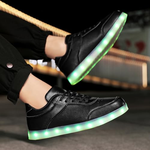 Image of JEVRITE Unisex LED Light Up High Top Sneakers - USB Charging for Women & Men - Couples Shoes