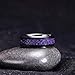 King Will 8mm Black Dragon Scale Tungsten Carbide Ring Purple Carbon Fibre Inlay Wedding Ring Comfort Fit 10