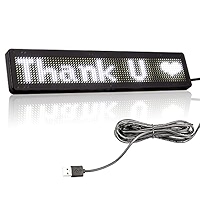 Leadleds LED Auto Teken Berichtenbord Bluetooth-verbonden Smartphone Programmeerbaar voor Auto Ramen, Taxi, Winkelvoorkant (Geel Leadleds LED Auto Teken Berichtenbord Bluetooth-verbonden Smartphone Programmeerbaar voor Auto Ramen, Taxi, Winkelvoorkant (Geel