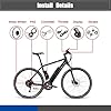 E-Bike Conversion kit,20"/24"/26"/27,5"/28"/29"/700C ' Rear Wheel Electric Bikes Conversion Kit Hub Motor,E-Bike Cycling Hub with Controller,48V 1000W 1500W Dual Mode Controller(27.5inch,48V/1500W) #1