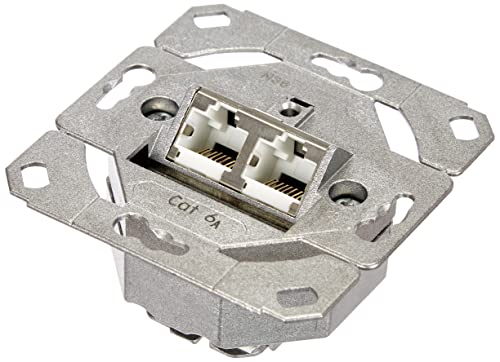 Gira 245200 Netzwerkdose 2-fach Cat.6A IEEE 802.3an Unterputz Einsatz
