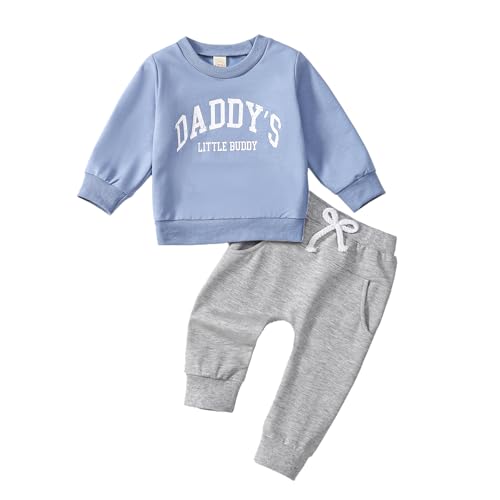 Infant Baby Boy Fall Clothes Long Sleeve Sweatshirt Pant Toddler Winter Outfits Set