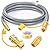 GasSaf 6FT 3/8" ID Natural Gas Hose, Natural Gas Grill Hose Conversion Kit Suitable for Weber Grills, Blackstone Griddles, Generator, Patio Heater (with Sealing Tape)