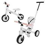 JumPop® Triciclo Evolutivo 5 en 1 + Timbre con Pegatinas y Vídeo Montaje QR incluído | Bicicleta Bebe 1 Año a 5 Años con Complementos Divertidos