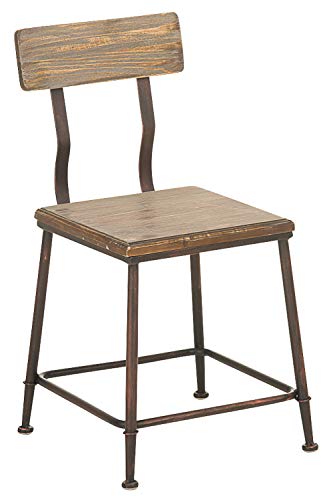 CLP Sedia Bar Queens Design Industrial-Chic In Legno Massiccio E...