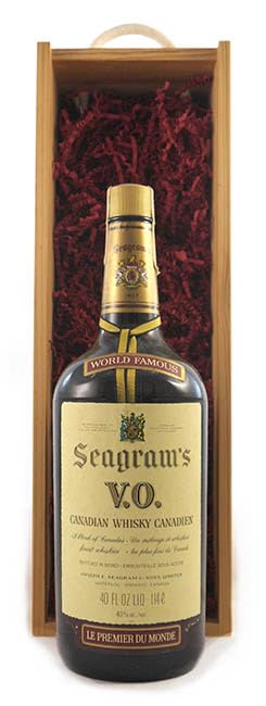 Seagram's VO Canadian Whisky 1971 (1.14 Litres) in a wooden box, 1 x 1140ml