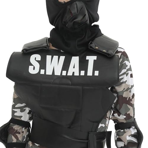 Disfraz militar SWAT para niños talla Large miniatura 6