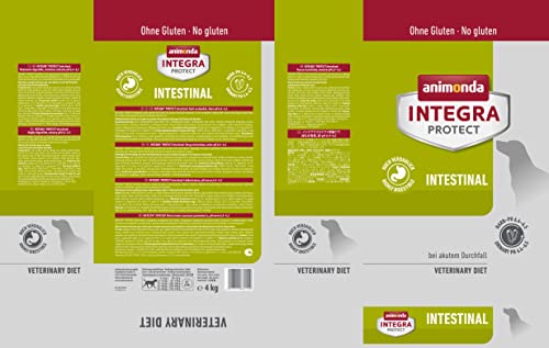 animonda INTEGRA PROTECT Hundefutter Intestinal (1 x 4kg), von Veterinären empfohlen bei Durchfall & Erbrechen, Hochwertiges Diätalleinfutter für Hunde gegen Durchfall und Erbrechen