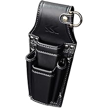 Fujiya AH-72BG Driver Pliers Holder, 2 Tiers, Black Gold, Light PU Leather Series