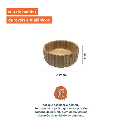 Bowl de Bambu Canelado Médio - Oikos