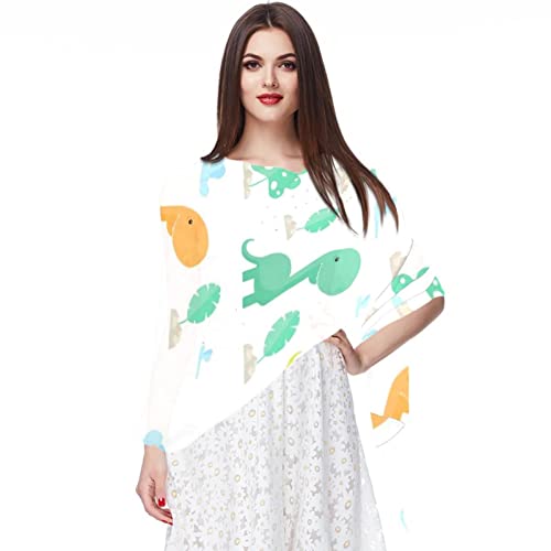 Foulard en mousseline de soie dessiné main Monstera luxe