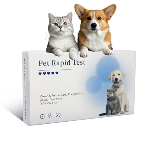 Dog & Cat Pregnancy Urine Test Kit at Home 5-Minute Fast & Accurate Results up to 99% | Painless No Blood Draw | Easy Test Strips for Pet Owners & Breeders