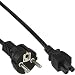 Produktbild 5x InLine Netzkabel für Notebook (3-polig Kupplung, 3m) schwarz