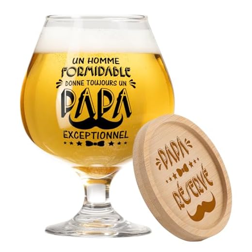 Blumuze Cadeau Anniversaire Papa,Personnalisée Verre À Bière Cadeau Papa Homme,Cadeau Fete Des Peres Père Anniversaire Cadeau Pour Papa 17oz Verre À Bière Idee Cadeau Papa Noel