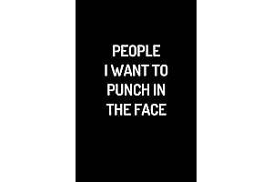 Personalized Funny Saying Notebook: Sarcastic Blank Lined Journal "People I Want to...