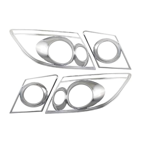 Cubierta protectora para luz trasera con acabado cromado duradero para coche City 2006-2008 2