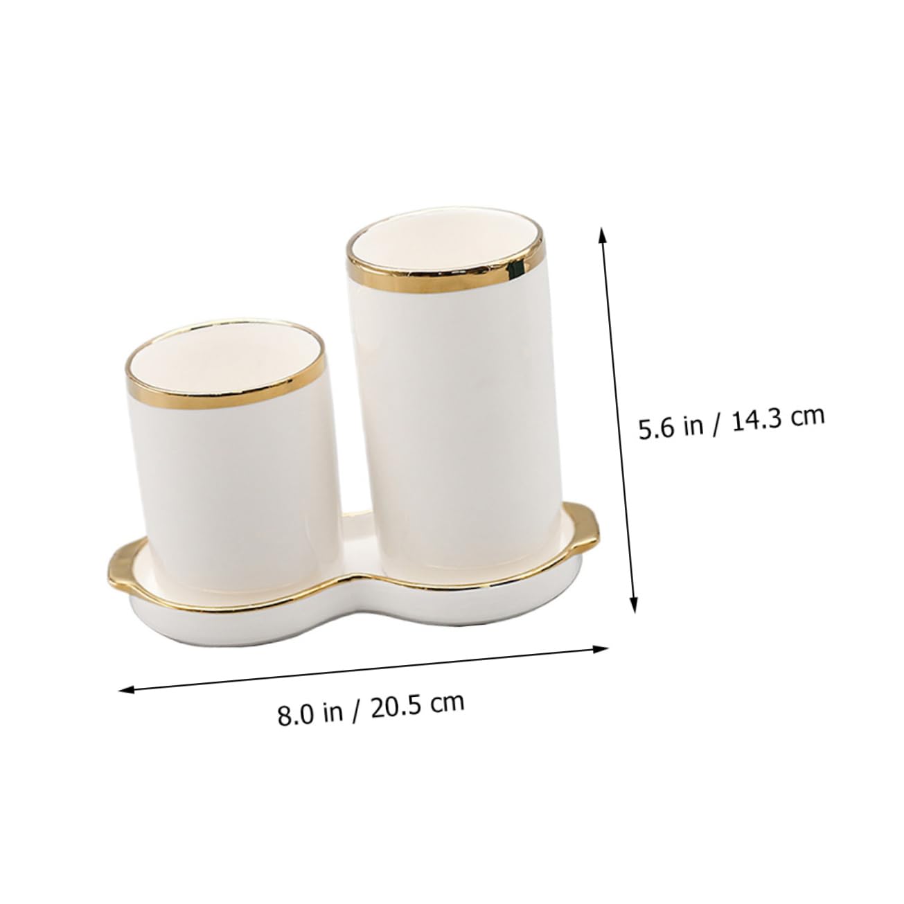 Zerodeko Scaffale Portaoggetti da Cucina in Ceramica Ripiano per Bacchette e Posate Scolapiatti per Casa Design Semplice e Pratico Bianco