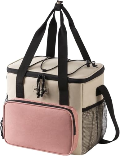 保冷ボックス13 L軽量スタイリッシュ折りたたみ収納高効率断熱長時間保冷・漏れ防止保冷・保温・防水加工生地アレンジ簡単保冷バッグピクニック/運動会/花見/学校/キャンプ/釣り/BQ (ピンク)