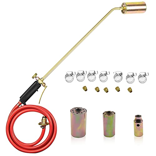 2M Long Arm Propane Butane Gas Torch Burner Blow Kit Roofers Roofing Brazing + Hose