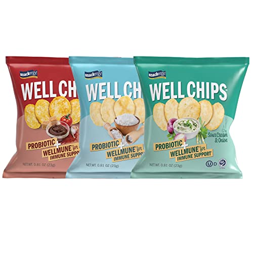 Snackergy Potato Well Chips, Variety Pack, Gluten Free, Probiotic & Immune Support (10ct)
