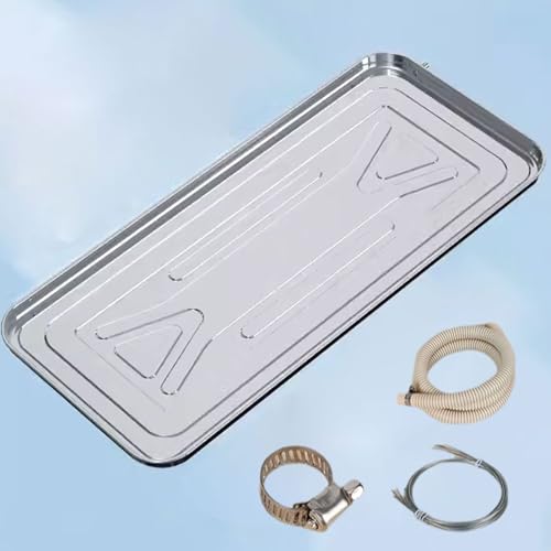 Bac de récupération de condensats en acier inoxydable pour climatiseur central 84x35x3cm