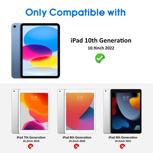 Ambison 2 Pack Matte Glass Screen Protector Compatible With Ipad 10Th Generation 2022 10.9”, Anti Glare&Fingerprint/Easy Install/Bubble Free/Smooth As Silk/Apple Pencil Compatible/9H Tempered Glass #TOP4