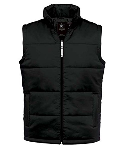 Gilet doudoune sans manches homme B&C, le bodywarmer noir idéal pour le quotidien