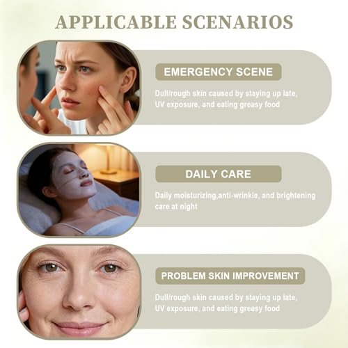 Luuma Kollagen Maske Original, Collagen Maske Overnight, Collagen Real Deep Mask, Hydrogel Gesichtsmaske-Anti-Aging, Hautstraffung, Glättet und Hydratisiert-für Alle Hauttypen (15 Stück)