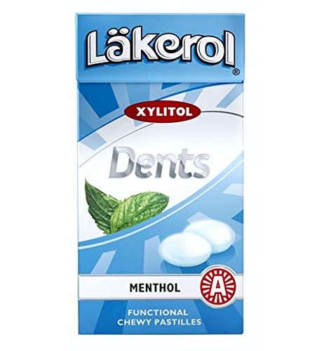 Cloetta Lakerol Dents Menthol Pastilles 24 Boxes of 36g
