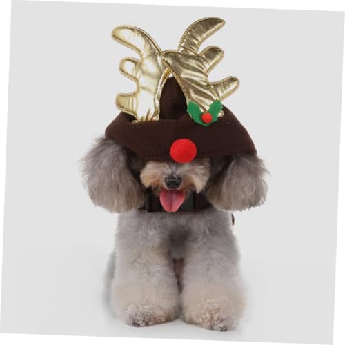 Disfraz de perro navideño Toddmomy color café mediano miniatura 6