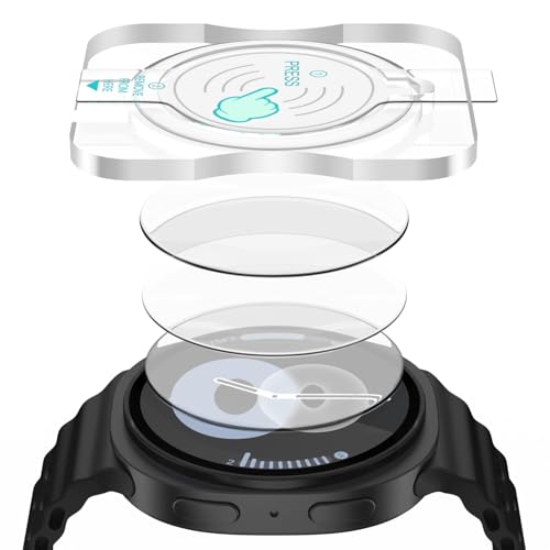 SPGUARD 3-Stück Schutzfolie für Samsung Galaxy Watch 8 44MM Schutzglas,9H Härte Displayschutz Anti-Kratzen/Anti-Öl Glass...