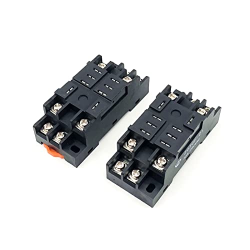 Relé 2 juegos JQX-30F 2Z 30A DC 24V relés intermedios 8Pin DPDT con base 5
