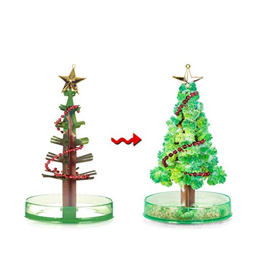 2 STÜCKE Papierbaum Ma-gic Baum Spielzeug Junge Mädchen Neuheit Weihnachtsbaum Geschenk Ma-gic Geschenk Heimdekoration Glaskugeln Weihnachtsschmuck (Mehrfarbig, 10ml)