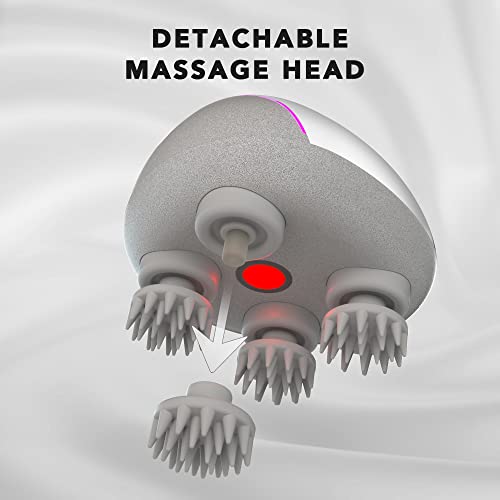 Breo Elektrisches Kopfmassagegerät, entspannende Kopfschmerz Massage, verbesserte Blutzirkulation mit Infrarot-Wärme, wiederaufladbar und wasserdicht (trocken & nass) - Scalp mini Pro - Image 7