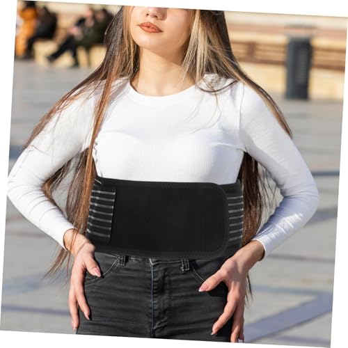 Faja lumbar magnética ajustable con terapia térmica negra miniatura 7