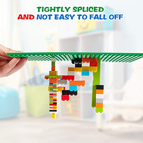 WYSWYG Grundplatten-Set,25*25cm,6 Stück Bausteine Grundplatte, Klassisch Quadrat Einseitig Blau Flache Straße Tafel… – Bild 4