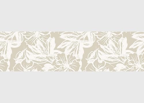 AG Design Selbstklebende Bordüre Blumen, AWB 8418 | Wasserfest Dekoration für Wände, Möbel, Tapeten, Wandverkleidungen und Türen, Folie, Mehrfarbig | Breite 500 cm x Höhe 13.8 cm