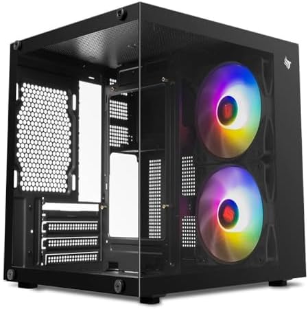 Gabinete Pichau Atom X | Mini-Tower | Vidro Temperado | 2 Fans Ra...