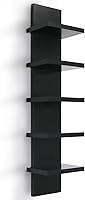 Vista 1 de Homaterial Estantes de 5 niveles para pared, columna vertical, decoración de pared, estantes flotantes para dormitorios, salas de estar, estante